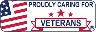 Proudly Caring for Veterans web badge
